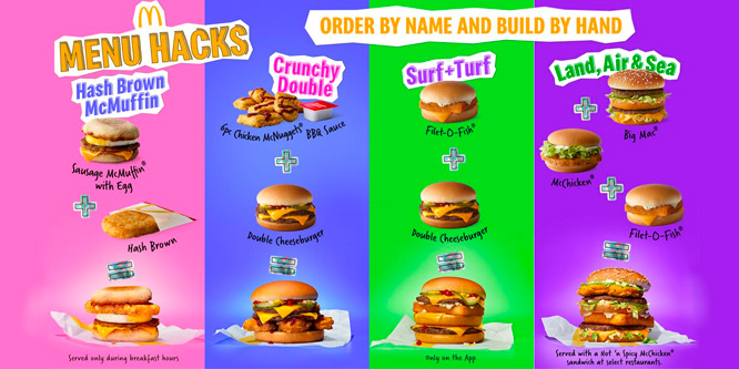 McDonald’s new Hacks menu taps into the power of co-creation