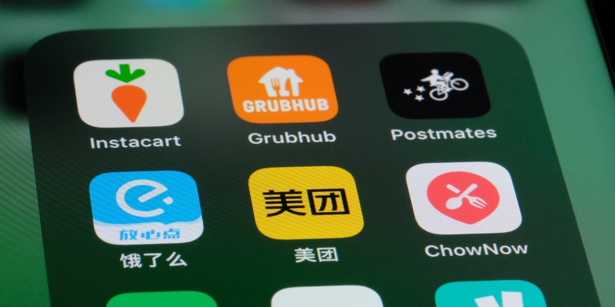 Image of phone screen showing apps, including Instacart