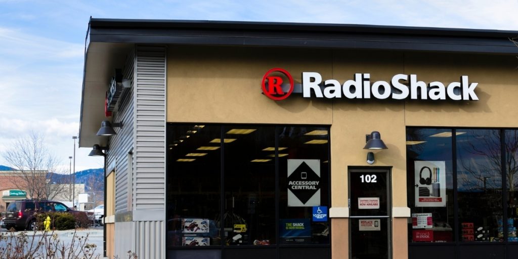 Front of a RadioShack store
